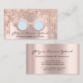 Eyewear Optometrist Eyeglasses Roos Blauw Visitekaartje (Voorkant / Achterkant)