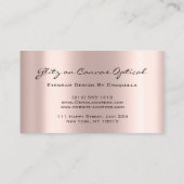 Eyewear Optometrist Eyeglasses Roos Blauw Visitekaartje (Achterkant)