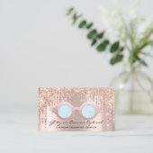 Eyewear Optometrist Eyeglasses Roos Blauw Visitekaartje (Staand voorkant)