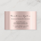 Eyewear Optometrist Eyeglasses Roos Gold Visitekaartje (Achterkant)