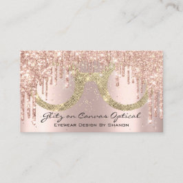 Eyewear Optometrist Eyeglasses Roos Gold Visitekaartje