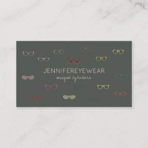 Eyewear Specialist Glasses green Visitekaartje