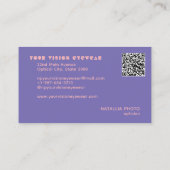 Eyewear Specialist, opticien Visitekaartje (Achterkant)