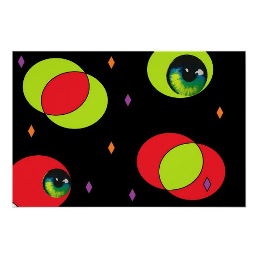 Eyezeen - Ken Gage Abstract Art Perfect Poster (Voorkant)