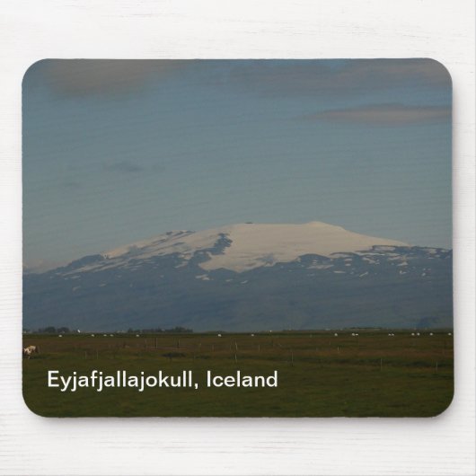 Eyjafjallajokull Iceland Mousepad Muismat (Voorkant)