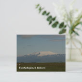 Eyjafjallajokull IJsland Briefkaart (Staand voorkant)