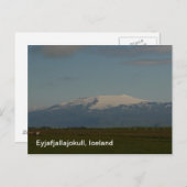 Eyjafjallajokull IJsland Briefkaart (Voorkant / Achterkant)