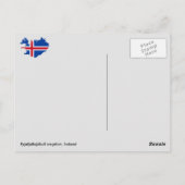 Eyjafjallajökull-uitbarsting, IJsland Briefkaart (Achterkant)