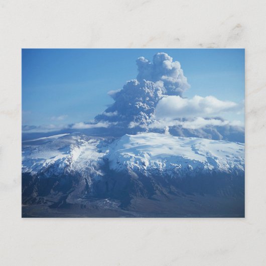 Eyjafjallajökull Volcanic Eruption IJ Briefkaart (Voorkant)