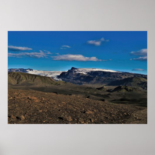 Eyjafjallajökull Volcano Poster (Voorkant)