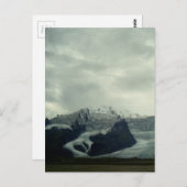 Eyjafjallajokull Vulcano met gletsjer-briefkaart Briefkaart (Voorkant / Achterkant)