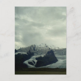 Eyjafjallajokull Vulcano met gletsjer-briefkaart Briefkaart