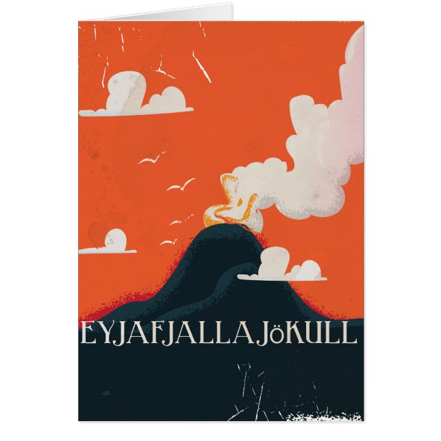 Eyjafjallajökull Vulkaan Reisposter (Voorkant)