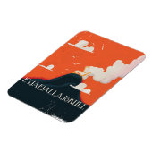 Eyjafjallajökull Vulkaan Reisposter Magneet (Linkerzijde)
