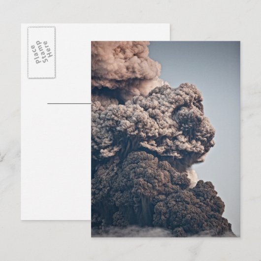 Eyjafjalljokull Volcanic Eruption Briefkaart (Voorkant / Achterkant)