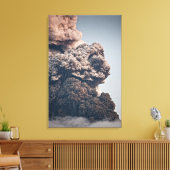 Eyjafjalljokull Volcanic Eruption Canvas Afdruk (Insitu (Woonkamer))