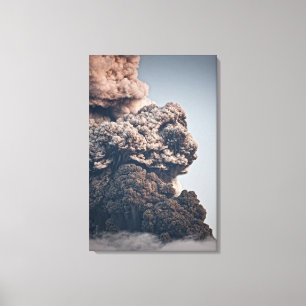 Eyjafjalljokull Volcanic Eruption Canvas Afdruk