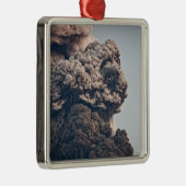Eyjafjalljokull-vulkaanuitbarsting Metalen Ornament (Rechts)