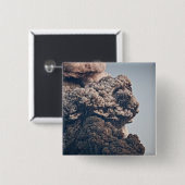 Eyjafjalljokull-vulkaanuitbarsting Vierkante Button 5,1 Cm (Voorkant /achterkant)