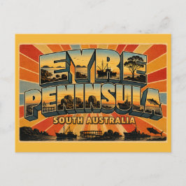 Eyre-schiereiland Zuid-Australië Zeevoedsel Grensg Briefkaart