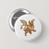 Eyrie Brown Ronde Button 5,7 Cm (Voorkant /achterkant)