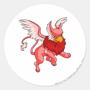 Eyrie Red Ronde Sticker