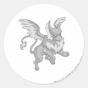 Eyrie Silver Ronde Sticker