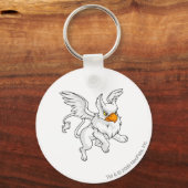 Eyrie White Sleutelhanger (Voorkant)