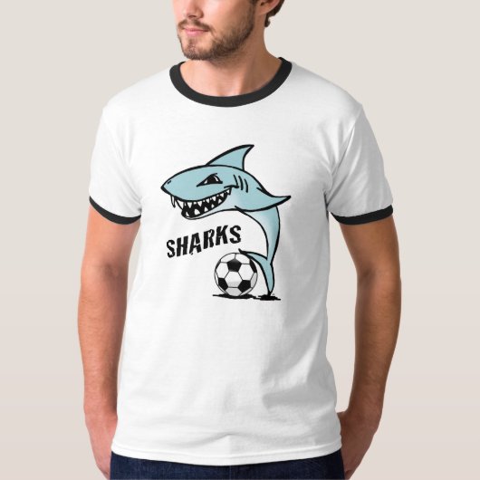 EYSC Sharks Ringer T-shirt (Voorkant)