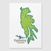Eysturoy Faeröer reiskaart (Voorkant)