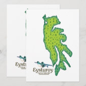 Eysturoy Faeröer reiskaart (Voorkant / Achterkant)
