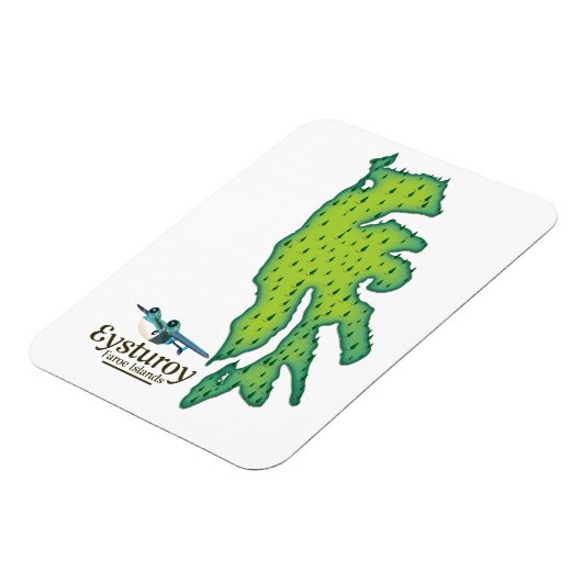 Eysturoy Faeröer reiskaart Magneet (Linkerzijde)