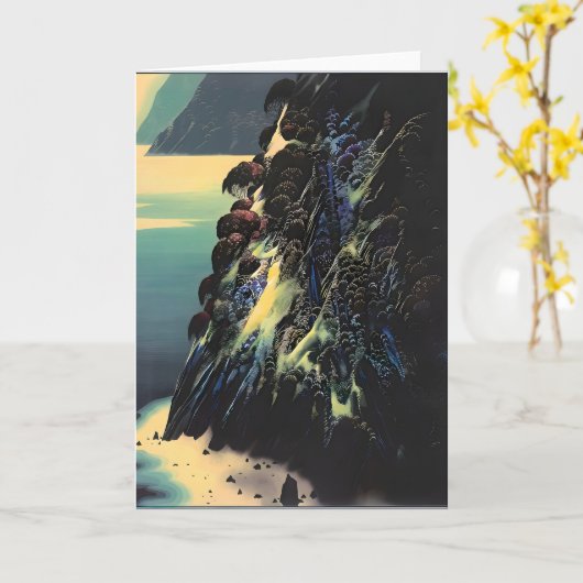 Eyvind Earle art Kaart (Gele Bloem)