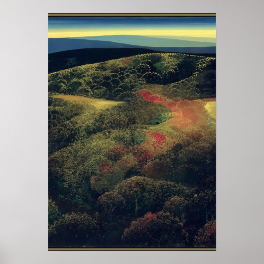 Eyvind Earle - Eind oktober - Magisch realisme Poster (Voorkant)