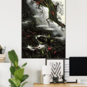 Eyvind Earle - Flarden van mist en tak - 1996; On Poster (Thuiskantoor)