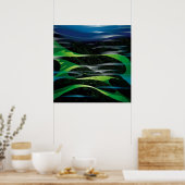 Eyvind Earle - Groene velden - 1994; Verenigde St Poster (Keuken)