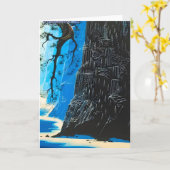 Eyvind Earle kunststijl Kaart (Gele Bloem)