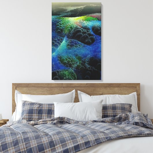 Eyvind Earle - Mistvelden Canvas Afdruk (Insitu (Slaapkamer))