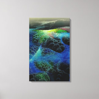 Eyvind Earle - Mistvelden Canvas Afdruk