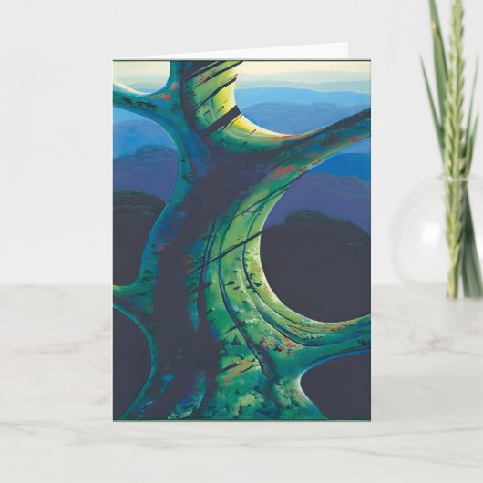 Eyvind Earle schilderij Kaart (Voorkant)