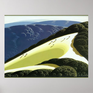 Eyvind Earle - Sierra Madre Foothills - Magisch R Poster