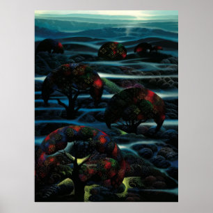 Eyvind Earle - Tuin der Dromen - 1990; Verenigde Poster
