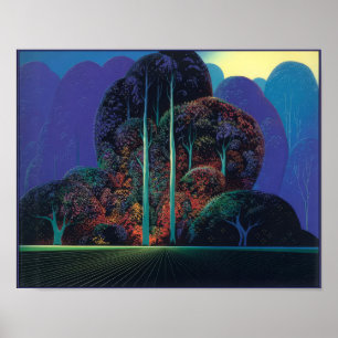Eyvind Earle - Verzachtende Schaduwen van de Schem Poster