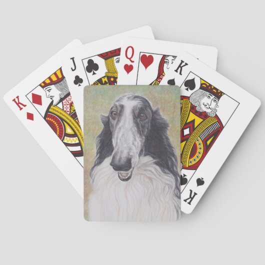 EZ Borzoi Russische Wolfhound Dog-speelkaarten Pokerkaarten (Achterkant)