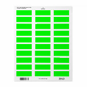 EZ-C Heldergroene Inkjet Labels (Full Sheet)
