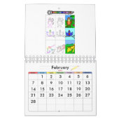 EZ Doodle - Draw op me..... - Gepersonaliseerd Kalender (Feb 2027)
