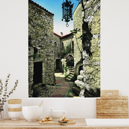 Eze, Alpes Maritime Poster (Keuken)