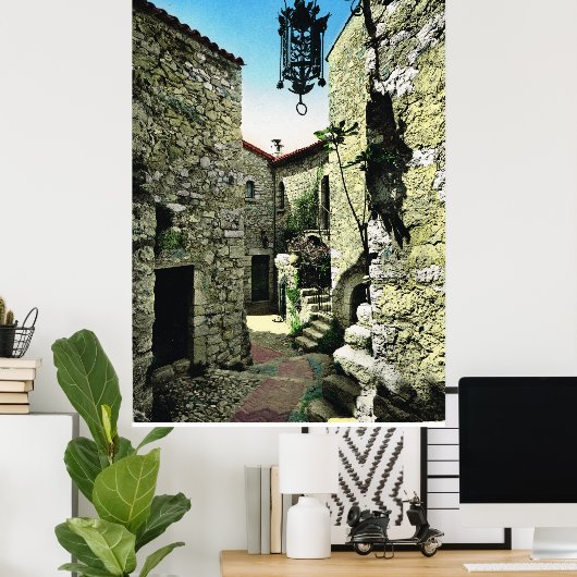 Eze, Alpes Maritime Poster (Thuiskantoor)