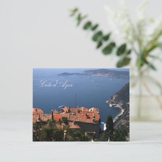 Eze, Cote d'Azur Briefkaart (Staand voorkant)