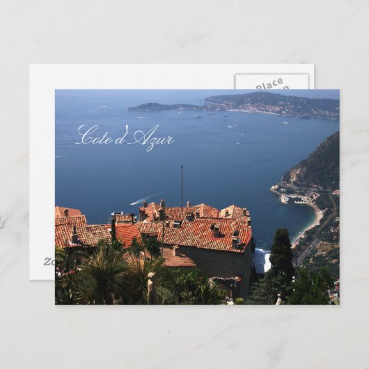 Eze, Cote d'Azur Briefkaart (Voorkant / Achterkant)